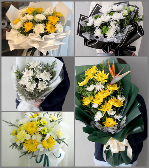江苏南通启东市汇龙镇幸福一村社区白事花束代送